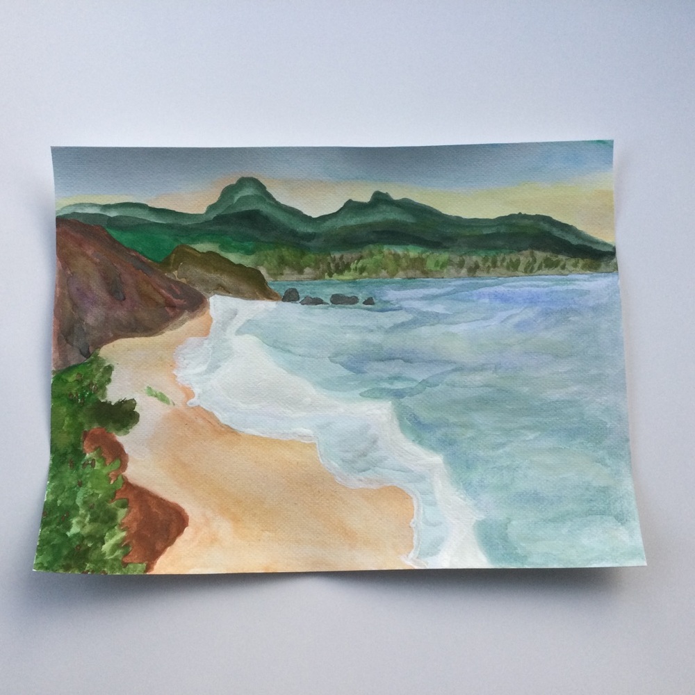 Landscape Original Watercolor Painting